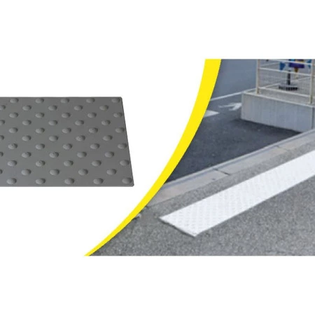 Bande d'éveil de vigilance podotactile pour l'extérieur à coller Bande d'éveil de vigilance podotactile pour l'extérieur à coller