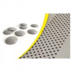 Lot de 200 pastilles podotactiles d'éveil de vigilance autoadhésives