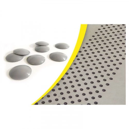 Lot de 200 pastilles podotactiles d'éveil de vigilance autoadhésives
