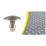 Lot de 250 clous podotactiles d'éveil de vigilance à frapper Lot de 250 clous podotactiles d'éveil de vigilance à frapper