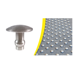 Lot de 250 clous podotactiles d'éveil de vigilance à frapper