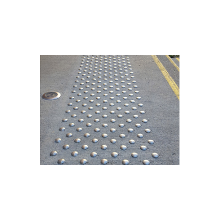 Lot de 250 clous podotactiles d'éveil de vigilance à frapper Lot de 250 clous podotactiles d'éveil de vigilance à frapper