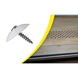 Lot de clous podotactiles à visser pour surface en bois
