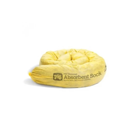 Dimensions : 8 cm x 122 cm. Absorbe 45,4 l / boîte. 12 boudins/carton. Dimensions : 8 cm x 122 cm. Absorbe 45,4 l / boîte. 12 boudins/carton.