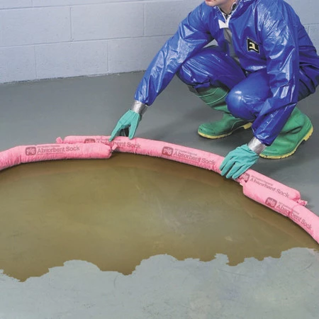 absorbent même des liquides affichant de fortes concentrations, par exemple 98 % d’acide sulfurique et 30 % de soude caustique. absorbent même des liquides affichant de fortes concentrations, par exemple 98 % d’acide sulfurique et 30 % de soude caustique.