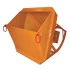 Benne à béton couchée avec tuyau. Levage anse rabattable ou anneaux de levage Benne à béton couchée avec tuyau. Levage anse rabattable ou anneaux de levage