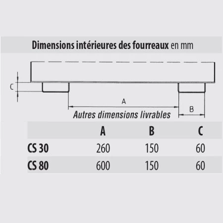 Bac à copeaux empilables type CS Bac à copeaux empilables type CS