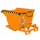 Benne à copeaux avec roulettes type SKM. RAL 2000 jaune orangé Benne à copeaux avec roulettes type SKM. RAL 2000 jaune orangé