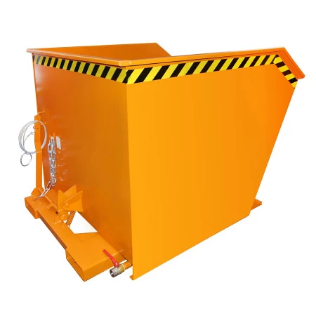 Benne à copeaux type SGU 1000 litres. Coloris orange Benne à copeaux type SGU 1000 litres. Coloris orange