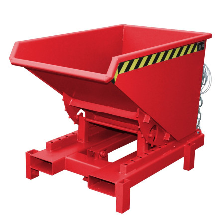 Benne Bauer modèle SK. Coloris rouge RAL 3000 Benne Bauer modèle SK. Coloris rouge RAL 3000