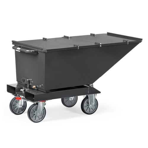 Couvercle à double ouverture pour benne basculante 250L Couvercle à double ouverture pour benne basculante 250L