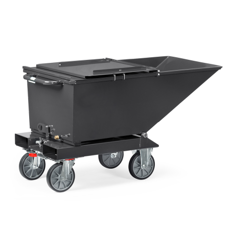 Couvercle à double ouverture pour benne basculante 250L Couvercle à double ouverture pour benne basculante 250L
