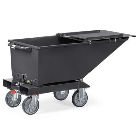 Couvercle à double ouverture pour benne basculante 250L Couvercle à double ouverture pour benne basculante 250L