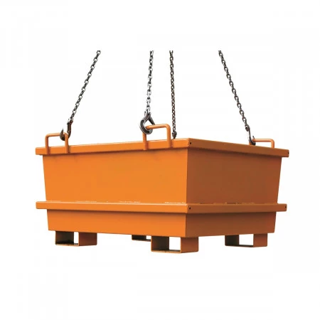 Benne pour chariot à tête rotative. Elinguable pour prise grue Benne pour chariot à tête rotative. Elinguable pour prise grue