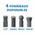 Potelet décoratif à pommeau design Potelet décoratif à pommeau design