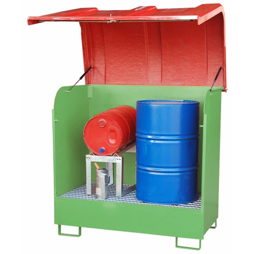 Box de rétention acier - 2 fûts type GD