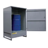 Box de rétention acier avec porte - 1 fût Box de rétention acier avec porte - 1 fût