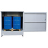 Box de rétention acier avec porte - 4 fûts