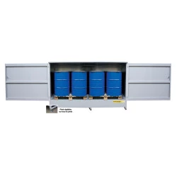 Box de rétention fermé en acier - 2 IBC