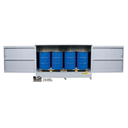 Box de rétention fermé en acier - 2 IBC