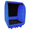 Box de rétention fermé en polyéthylène - 4 fûts