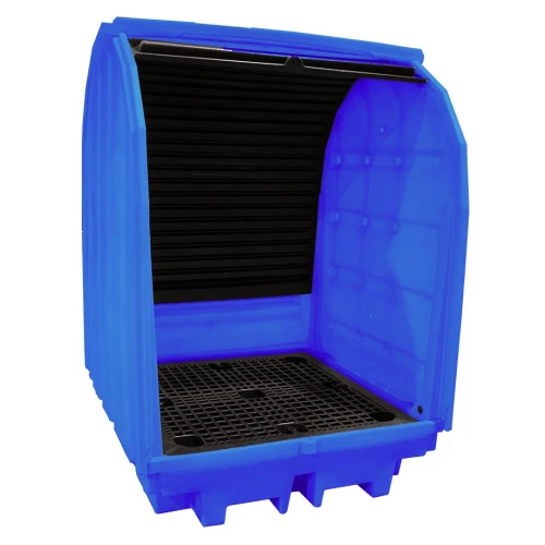 Box de rétention fermé en polyéthylène - 4 fûts