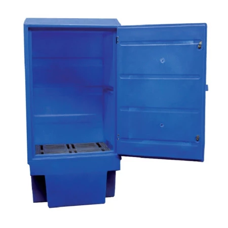Box de rétention plastique avec porte - 1 fût Box de rétention plastique avec porte - 1 fût