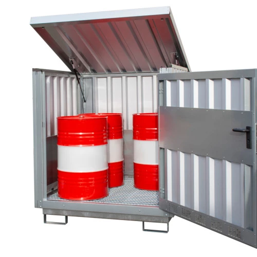 Box de stockage pour 2 ou 4 fûts type GD-E