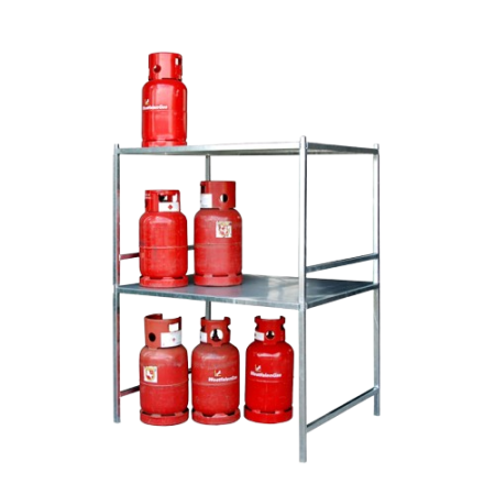 Etagère pour bouteilles de gaz GFG galvanisé pour le stockage de bouteilles - Superposables max. 2 niveaux Etagère pour bouteilles de gaz GFG galvanisé pour le stockage de bouteilles - Superposables max. 2 niveaux