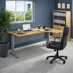 Bureau d'angle piètement L