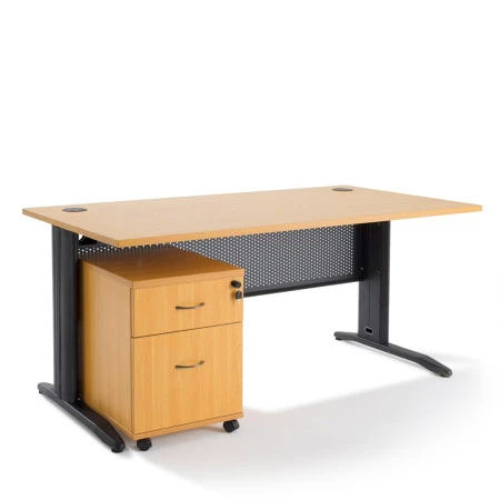 Bureau individuel piètement L