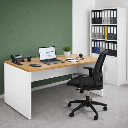 Bureau individuel piètement plein Bureau individuel piètement plein