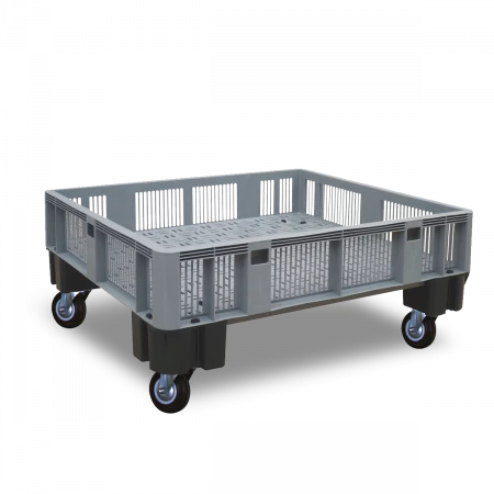 Caisse palette plastique ajourée légère 1200 x 1000 Caisse palette plastique ajourée légère 1200 x 1000