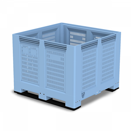 Caisse palette plastique ajourée renforcée gd volume 1200 x 1200 Caisse palette plastique ajourée renforcée gd volume 1200 x 1200