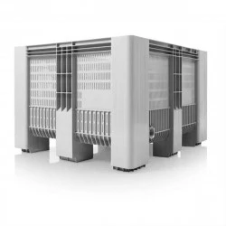 Caisse palette plastique ajourée monobloc renforcée 1200 x 1000