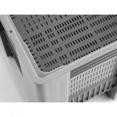 Caisse palette plastique ajourée monobloc renforcée 1200 x 1000 Caisse palette plastique ajourée monobloc renforcée 1200 x 1000