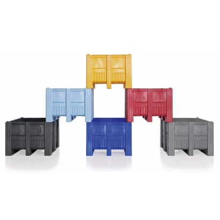 Caisse palette plastique monobloc couleur 1200 x 1000 Caisse palette plastique monobloc couleur 1200 x 1000