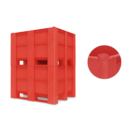 Caisse palette plastique monobloc pleine 1200 x 1000 Caisse palette plastique monobloc pleine 1200 x 1000