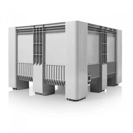 Caisse palette plastique pleine monobloc renforcée 1200 x 1000
