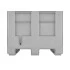 Caisse palette plastique pleine monobloc universelle 1200 x 1000 Caisse palette plastique pleine monobloc universelle 1200 x 1000