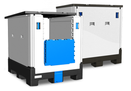 Caisse palette plastique pliable liquides