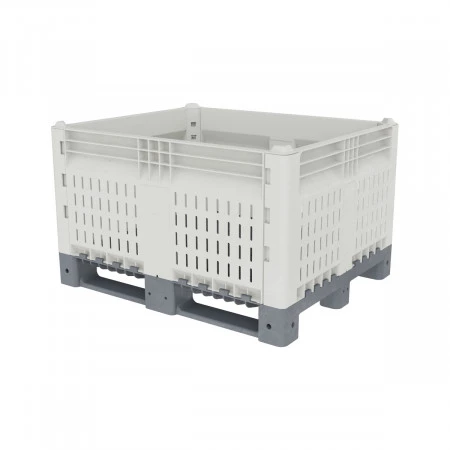 Caisse palette plastique démontable ajourée 1200 x 1000