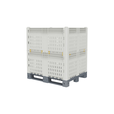 Caisse palette plastique démontable ajourée 1200 x 1000 Caisse palette plastique démontable ajourée 1200 x 1000