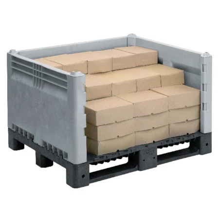 Caisse palette plastique démontable pleine 1200 x 1000 Caisse palette plastique démontable pleine 1200 x 1000