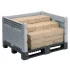 Caisse palette plastique démontable pleine 1200 x 1000 Caisse palette plastique démontable pleine 1200 x 1000