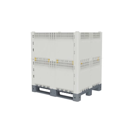 Caisse palette plastique démontable pleine 1200 x 1000 Caisse palette plastique démontable pleine 1200 x 1000
