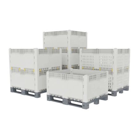Caisse palette plastique démontable pleine 1200 x 1000 Caisse palette plastique démontable pleine 1200 x 1000