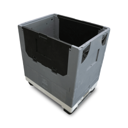 Caisse palette plastique pliable roulante 800 x 600