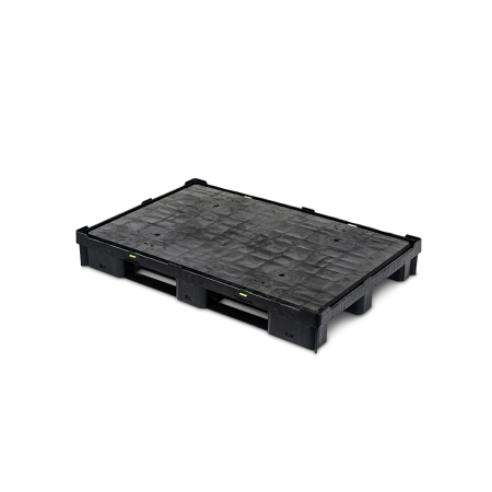 Caisse palette plastique pliable souple avec trappe 1200 x 800 Caisse palette plastique pliable souple avec trappe 1200 x 800