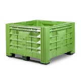 Caisse palette plastique ajourée grand volume 1200 x 1200 Caisse palette plastique ajourée grand volume 1200 x 1200